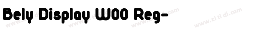 Bely Display W00 Reg字体转换